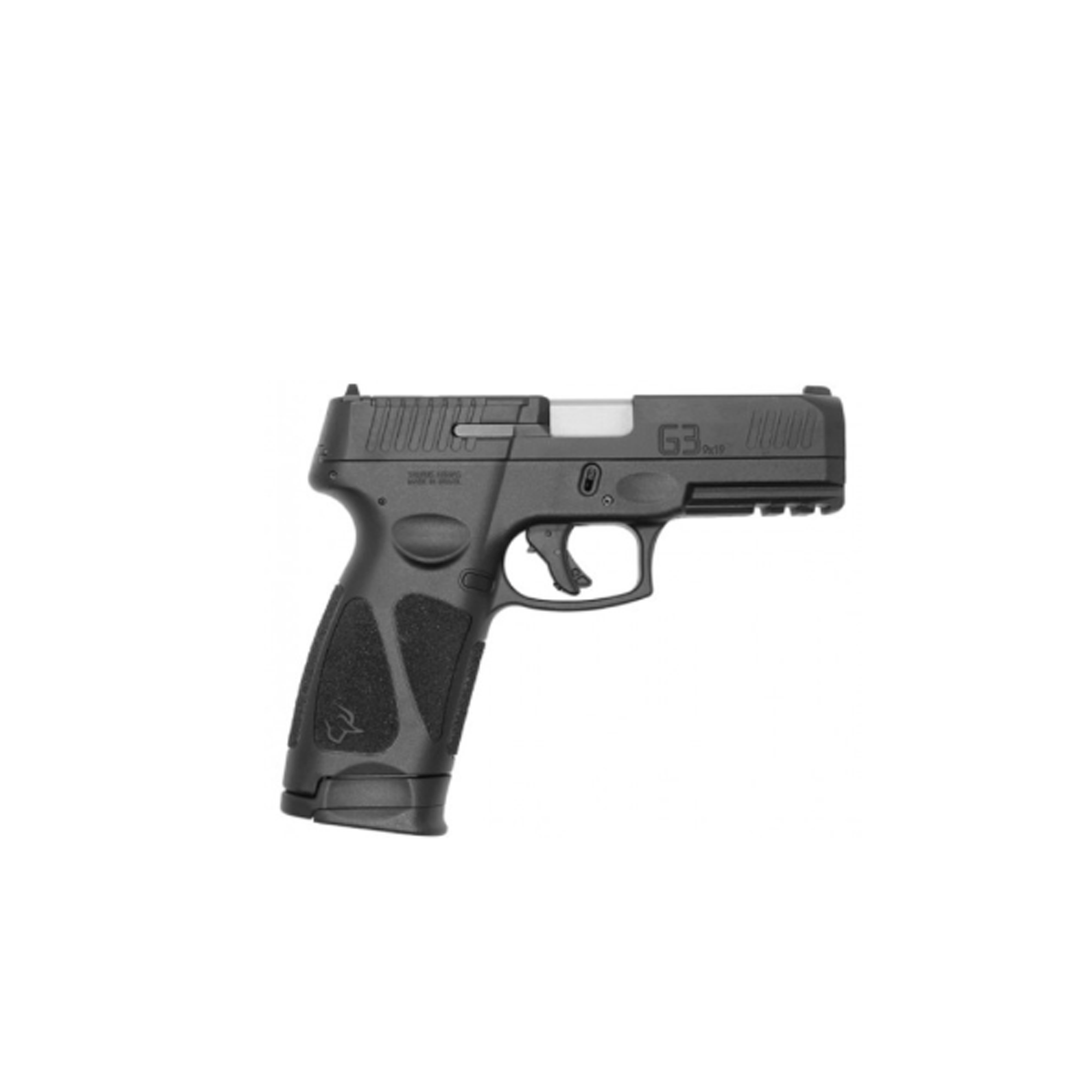Calibre: 9x19mm <br>Capacidade: 17+1<br> Ação: Dupla Ação