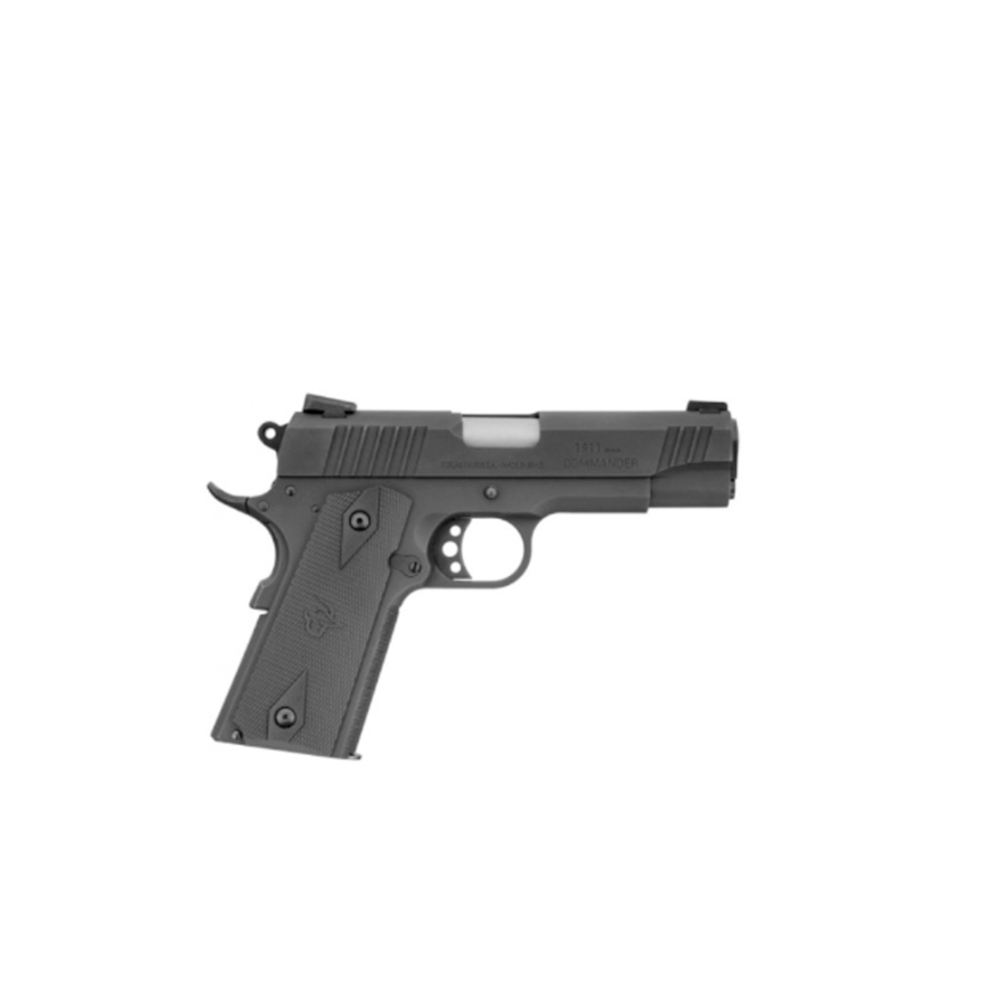 Calibre: 9x19mm<br>Capacidade: 9+1<br>Ação: SA - AÇÃO SIMPLES