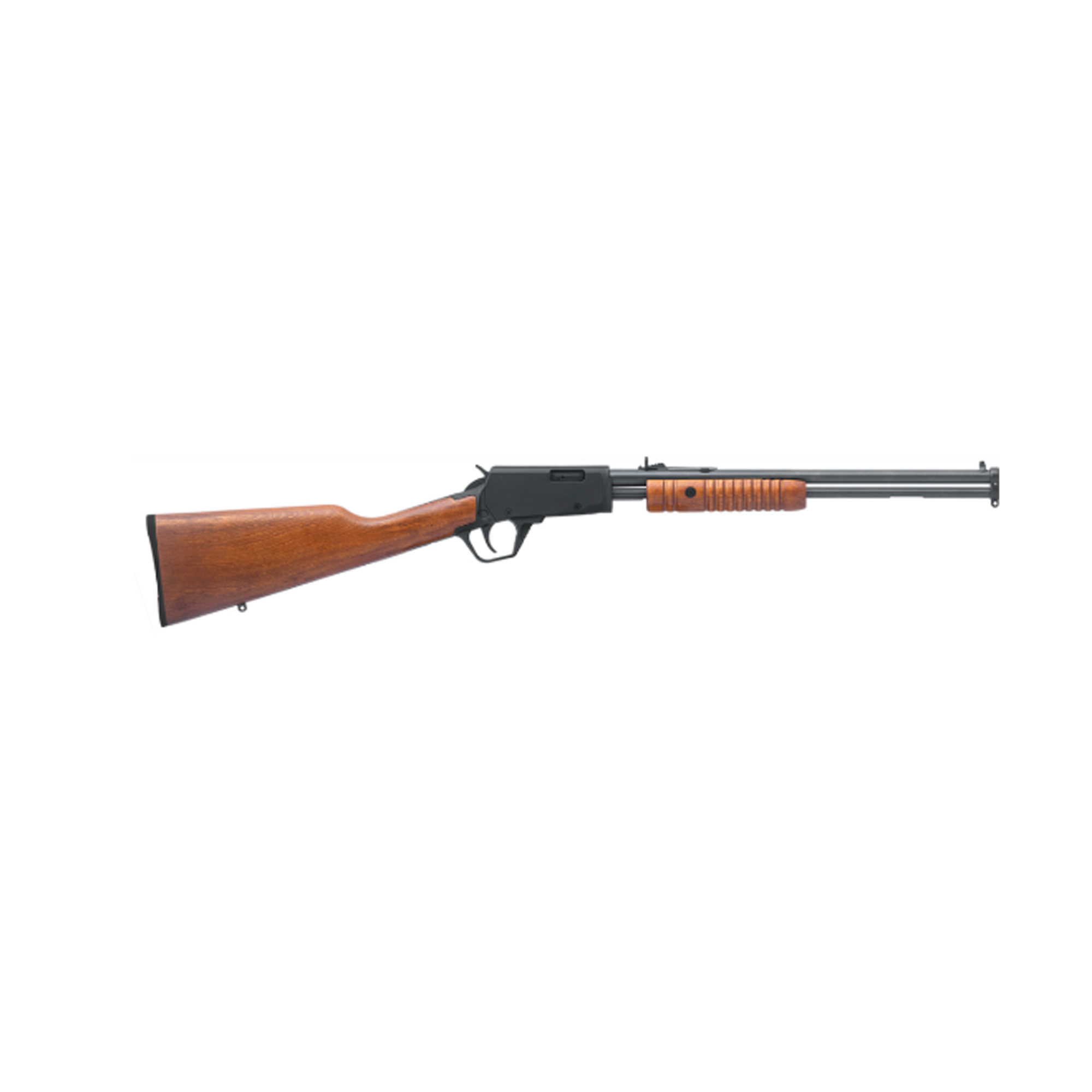 Calibre .22LR <br>Modelo: GALLERY <br>Sistema de funcionamento Pump Action <br>Capacidade de 15+1 disparos