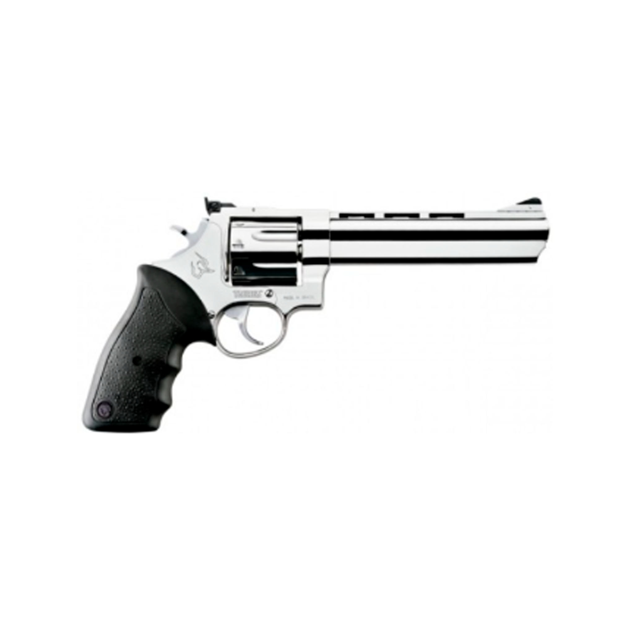 Calibre 357 Magnum<br>Capacidade 8 tiros<br>Ação SA/DA 